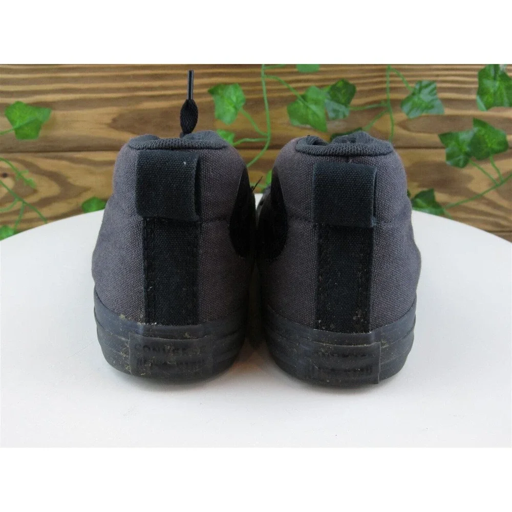 Converse Shoes Sz 3 Sneaker Boys Youth Black Fabric Lace‎ Up Medium